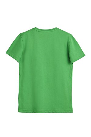 Wave Yeşil Baskılı Çocuk Tişört