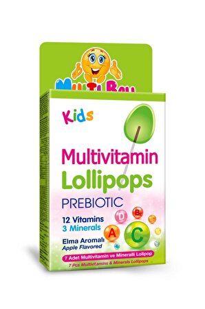 Kids Multivitamin Lollipop + Prebıotıc
