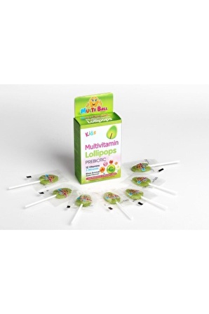 Kids Multivitamin Lollipop + Prebıotıc