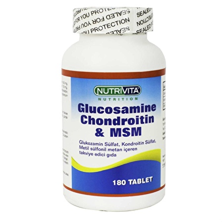 Nutrivita nutrition Glucosamine Chondroitine MSM 180 Tablet