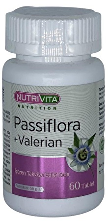 Nutrivita Nutrition Passiflora Valerian 60 Tablet Kedi Otu