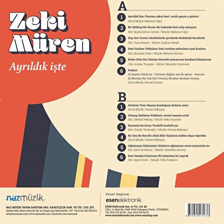 Zeki Müren – Ayrıldık İşte  (Plak)  