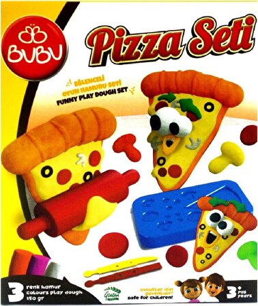 Bubu Pizza Oyun Hamuru Seti 7 Parça