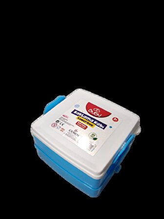 Bu-Bu Beslenme Kabı Çift Katlı Renkli BUBU-SAK003
