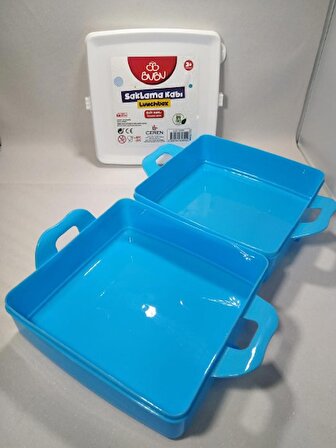 Bu-Bu Beslenme Kabı Çift Katlı Renkli BUBU-SAK003