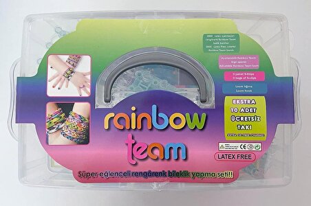Rainbow Team 3000 Parça Tria Mega Bileklik Yapma Seti