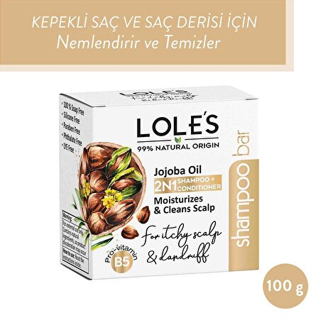 LOLE'S Doğal Katı Şampuan Jojoba Yağı 100 gr