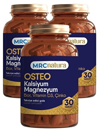 Mrc Natura Osteo Kalsium Magnezyum 30 Tablet X 3 ADET