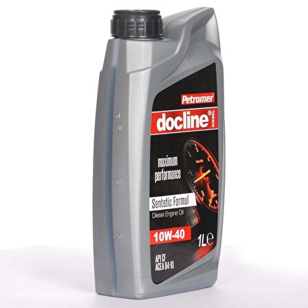 Petromer Docline 10W-40 Sentetik 1 lt Dizel Motor Yağı 