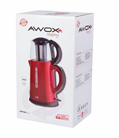 Awox Teaplus 2000 W Çay Makinesi Kırmızı 