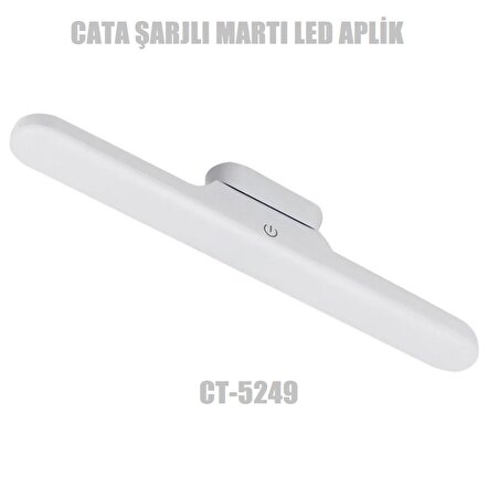 Cata Ct-5249 6w Martı Şarjlı Ledli Aplik - 3 Renk