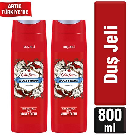 Old Spice Wolfthorn Nemlendirici Tüm Ciltler İçin Vücut Şampuanı 2 x 400 ml