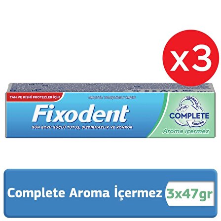Fixodent Complete Aroma İçermez Diş Protez Yapıştırıcı Krem 47grX3