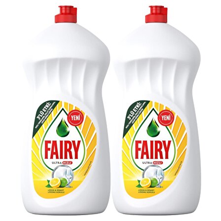 Fairy 2x1500 ml Limon Kokulu Elde Yıkama Deterjanı