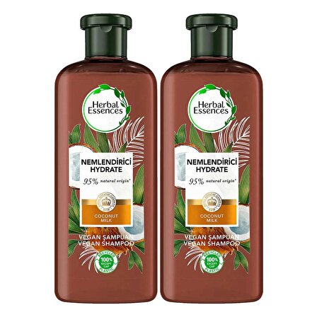 Herbal Essences Vegan Nemlendirici Hindistan Cevizi Sütü 400 ml x 2 Adet