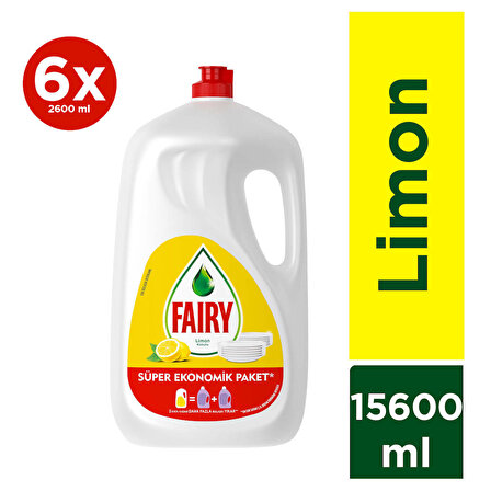 Fairy 6x2600 ml Elde Yıkama Deterjanı