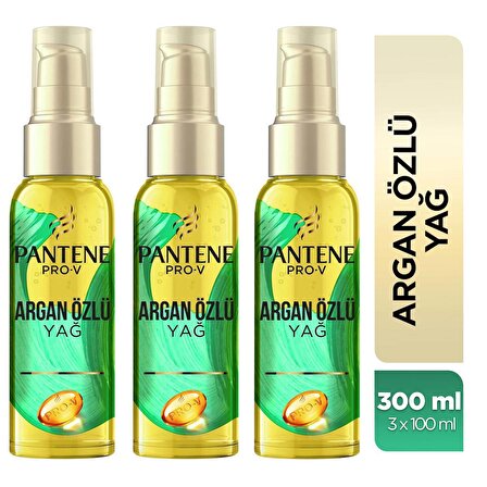 Pantene Doğal Sentez Saç Bakım Serumu Argan Yağlı Elixir 100 ml x3