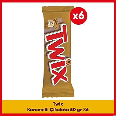 Twix Karamelli Çikolata 50 G 6X