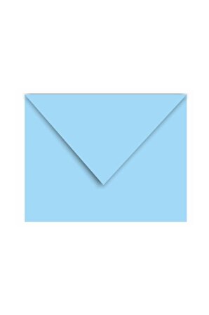 100 Adet 13*18 Açık Mavi Renkli Zarf Davetiye Lüks Tebrik Kartı Mektup Mühür Cüzdan Büyük Kapasiteli