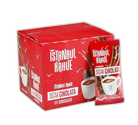 İstanbul Kahve Sıcak Çikolata 18,5 Gr. 24 Adet (1 Kutu)