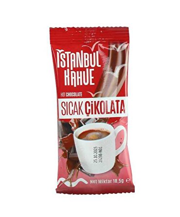 İstanbul Kahve Sıcak Çikolata 18,5 Gr. 24 Adet (1 Kutu)