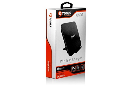 KTOOLS CORE 10W QI SIYAH WIRELESS SARJ CIHAZI