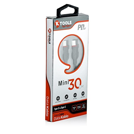 KTOOLS MINI30 PD 30 CM USB - C TYPE C DATA KABLO