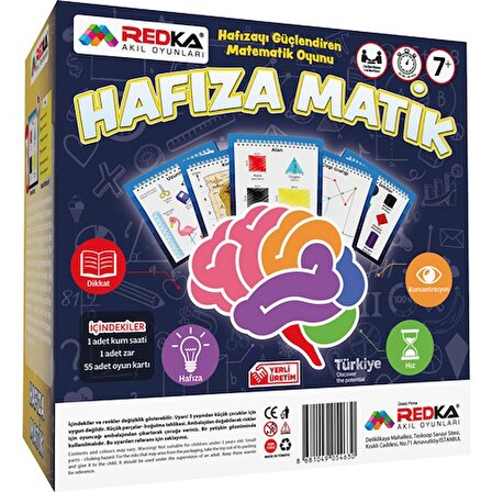 Redka Hafıza Matik RD5624 Akıl Zeka ve Strateji Oyunu, Matematik Geliştirme Oyunu, Kutu Oyunu