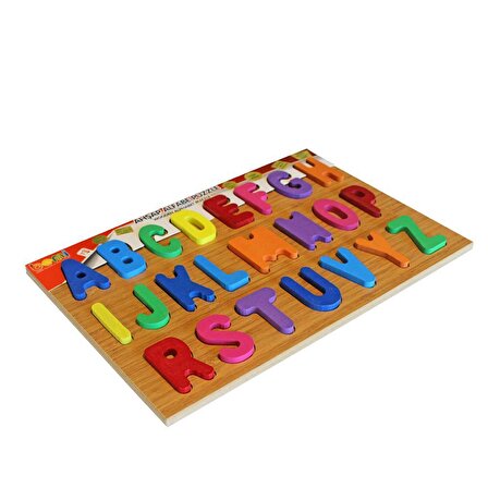 Ahşap Alfabe Puzzle - Bemi Eğitici Alfabe Puzzle - Alfabe
