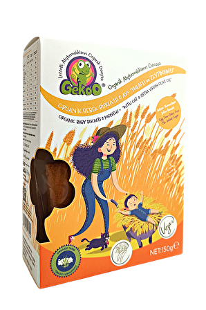 Gekoo Yulaflı Organik Bebek Bisküvisi 150g