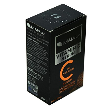 Maia Mc Vitamin C %20 Tüm Cilt Tipleri İçin Hyalüronik Asitli Su Bazlı Yağsız Canlandırıcı Yüz Bakım Serumu 30 ml