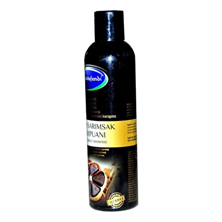 Mecitefendi Tüm Saçlar İçin Dökülme Karşıtı Siyah Sarımsaklı Şampuan 300 ml