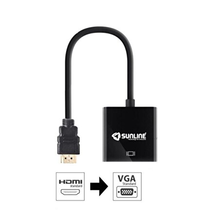 Sunline 170601 HDMI-VGA Dönüştürücü