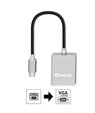 Sunline 170668 USB 3.1 Type C-VGA
