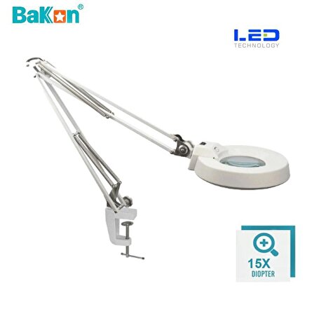 BaKon BK500C-15X Led Akrobat Büyüteç Led Aydınlatma