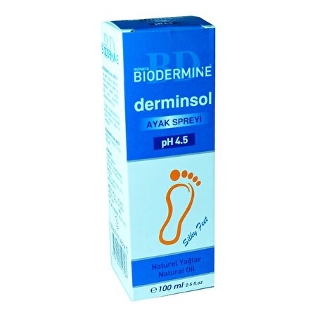Biodermine Ayak Bakım Spreyi 100ML Doğal Derminsol PH 4.5 