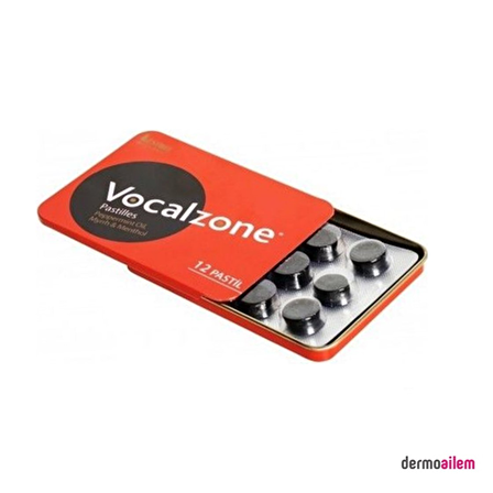 Vocalzone Pastilles 12 Pastil (Metal Kutu)