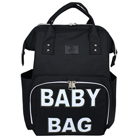 Stylo Star Baby Bag Anne Bebek Bakım Sırt Çantası Silver Black