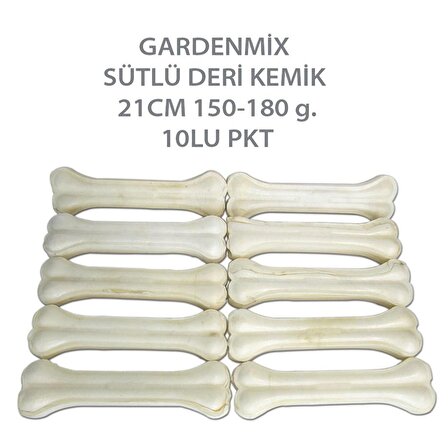 Gardenmix Sütlü Deri Kemik 21cm 150-180 G.10lu Pak