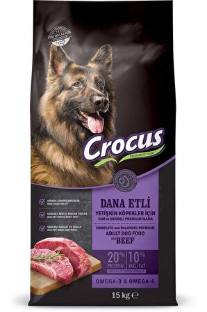 Crocus Biftekli-Pirinçli Küçük Irk Yetişkin Kuru Köpek Maması 15 kg