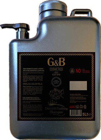 G&b Kir Yağ Arındırıcı Pet Şampuan 5 Lt