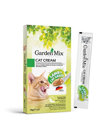Garden Mix Kedi Otlu ve Kuzulu Sıvı Kedi Ödülü 5X15Gr