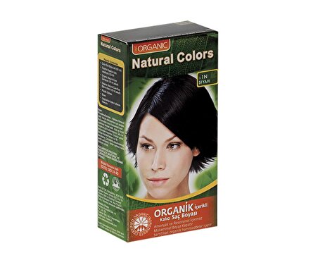 Natural Colors 1N Siyah Organik Saç Boyası