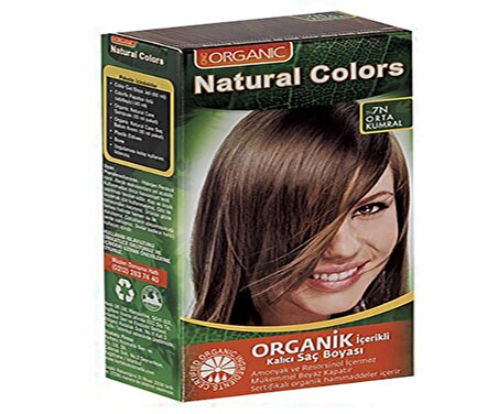 Natural Colors 7N Orta Kumral Organik Saç Boyası-8682467000858
