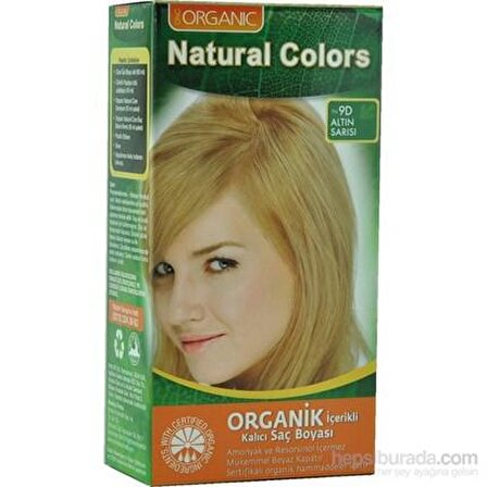 Natural Colors Organic Saç Boyası 9D Altın Sarısı