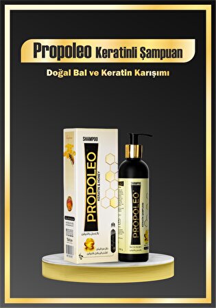 Propoleo: Keratin Şampuanı - Tuz ve SLS İçermez 250g