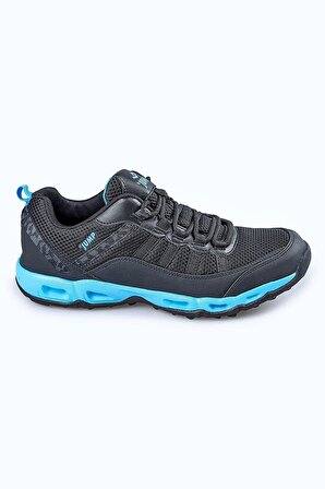 Jump Siyah Mavi Erkek Günlük Yürüyüş Spor Ayakkabı  21088