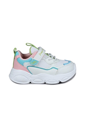 Jump 28122 Unisex Çocuk Sneaker Spor Ayakkabı Beyaz / Pembe