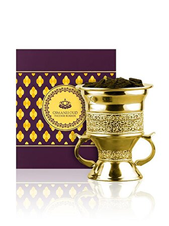 Osmanlı Oud 4097 Altın Renkli Brülör Tütsü Buhur Yakıcı