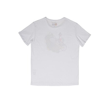 Biggdesign Nature Gezgin Erkek T-shirt Beyaz-M